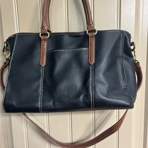 Tignanello Black and Brown Satchel